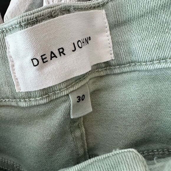 DEAR JOHN DENIM JULIAN HIGH RISE SHORTS CUCUMBER SIZE 30 - Picture 5 of 13